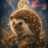 ハリネズミ 宇宙 パワーアニマルアート