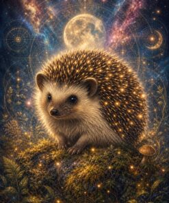 ハリネズミ 宇宙 パワーアニマルアート