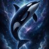 シャチ 宇宙 パワーアニマルアート