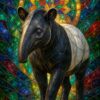 Tapir ステンドグラス パワーアニマルアート