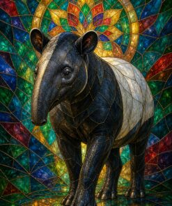 Tapir ステンドグラス パワーアニマルアート